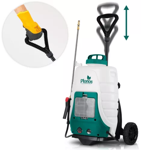 Akkumulátoros permetező kocsival,18L - Plonos PL-601 