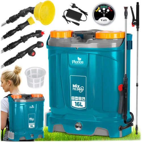 Plonos PL-604 akkumulátoros permetezőgép keverővel - A