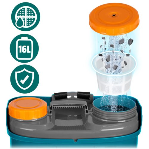 Plonos PL-604 akkumulátoros permetezőgép keverővel - A