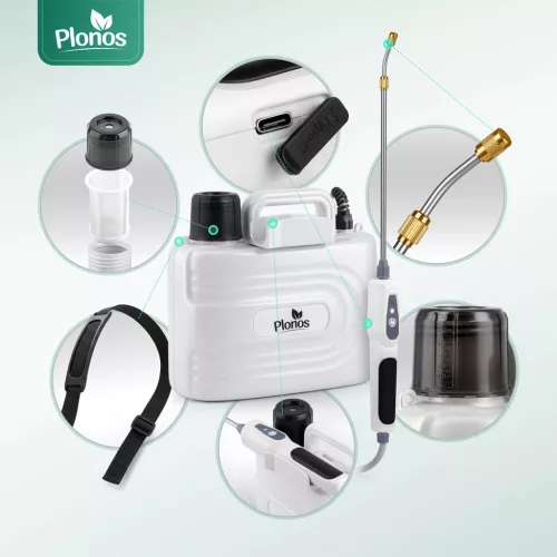 5 literes akkumulátoros nyomású permetező állítható fúvókával Plonos PL-608