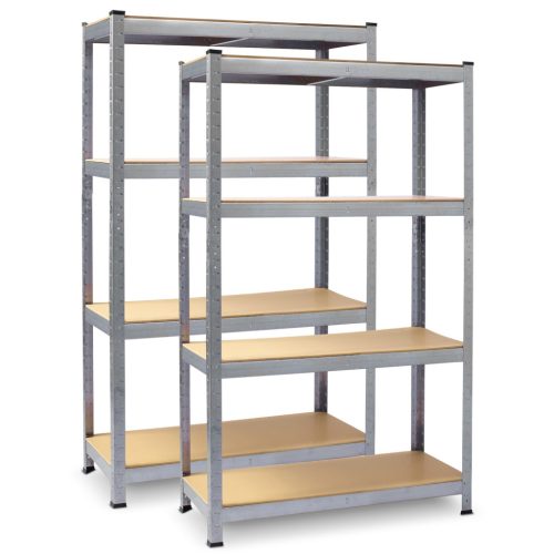 Fém raktári polc, 2 db-os készlet, 180 x 90 x 40 cm Plonos PL-702