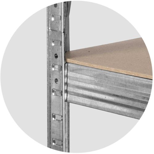 Fém raktári polc, 2 db-os készlet, 180 x 90 x 40 cm Plonos PL-702