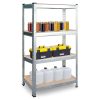Fém raktári polc készlet 2 db 180 x 90 x 40 cm Plonos PL-702