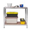 Fém raktári polc készlet 2 db 180 x 90 x 40 cm Plonos PL-702