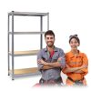 Fém raktári polc készlet 2 db 180 x 90 x 40 cm Plonos PL-702