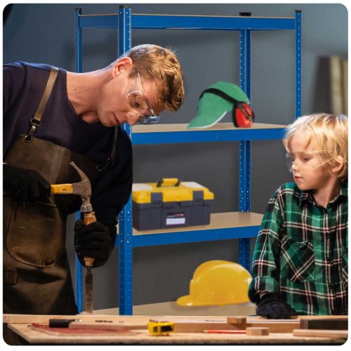 Fém tárolópolc 180 x 90 x 40 cm Humberg 4848