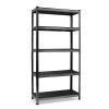 Fém raktári polc 180 x 90 x 40 cm Humberg HR-851 fekete