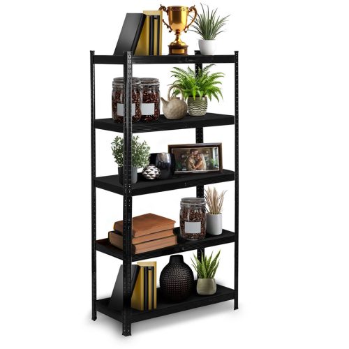 Fém raktári polc 180 x 90 x 40 cm Humberg HR-851 fekete