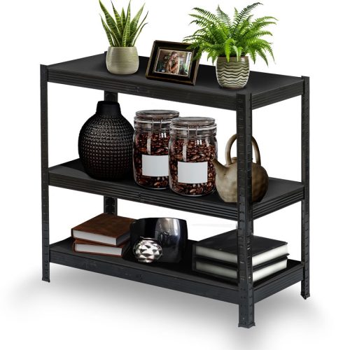 Fém raktári polc 180 x 90 x 40 cm Humberg HR-851 fekete