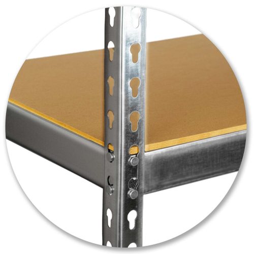 Fém tárolópolc 183 x 90 x 40 cm Humberg HR-853 ezüst