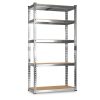 Fém tárolópolc 183 x 90 x 40 cm Humberg HR-853 ezüst