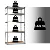 Fém tárolópolc 183 x 90 x 40 cm Humberg HR-853 ezüst