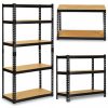 Fém tárolóállvány 183 x 90 x 40 cm Humberg HR-853 fekete