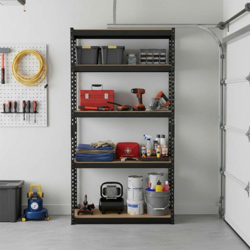 Fém tárolóállvány 183 x 90 x 40 cm Humberg HR-853 fekete