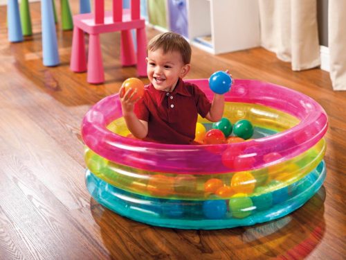 Felfújható járóka labdákkal 86 x 25 cm INTEX 48674