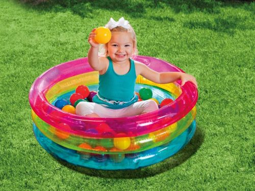 Felfújható járóka labdákkal 86 x 25 cm INTEX 48674