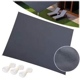   Téglalap alakú napernyő vitorla 3x4m Plonos PL-885 szürke