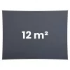 Téglalap alakú napernyő vitorla 3x4m Plonos PL-885 szürke