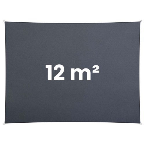 Téglalap alakú napernyő vitorla 3x4m Plonos PL-885 szürke