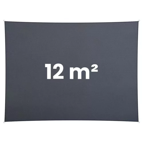 Téglalap alakú napernyő vitorla 3x4m Plonos PL-885 szürke