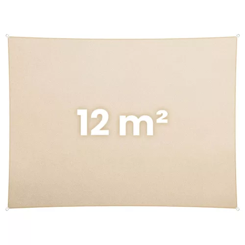 Téglalap alakú napernyő vitorla 3x4m Plonos PL-885 bézs