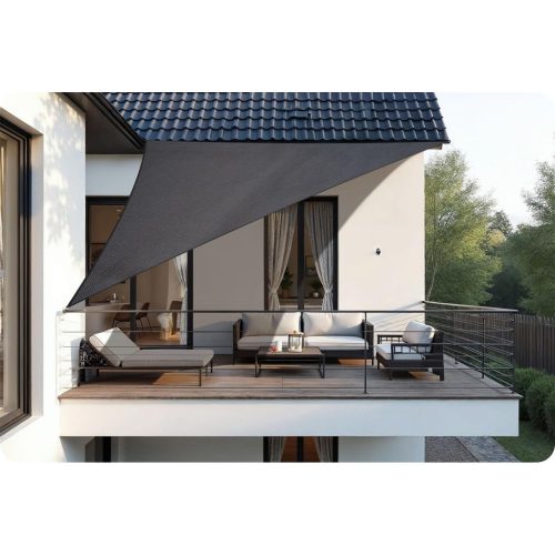 Háromszögletű ernyővitorla 7m2 Plonos PL-886 szürke