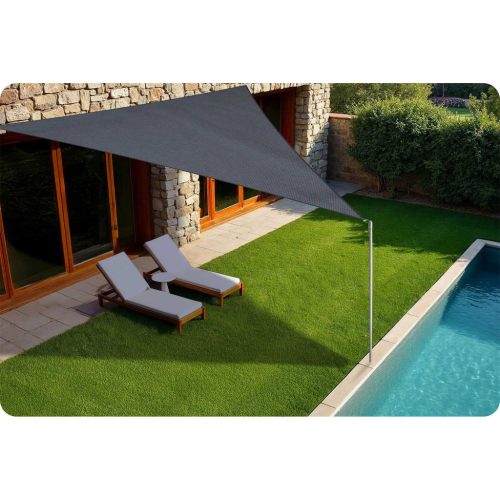 Háromszögletű ernyővitorla 7m2 Plonos PL-886 szürke