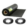 Kerti agrotextília 1,6 m x 50 m 70 g/m2 + 100 Plonos gombostű - fekete