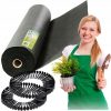 Kerti agrotextília 1,6 m x 100 m 90 g/m2 + 100 Plonos gombostű - fekete