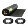Kerti agrotextília 1,6 m x 50 m 90 g/m2 + 100 Plonos gombostű - fekete