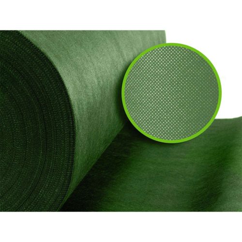 Kerti agrotextília 1,6 m x 50 m 90 g/m2 + 100 Plonos gombostű - zöld