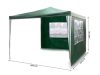 Kerti pavilon + 2 fal 3 x 3m zöld Plonos