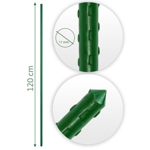 Növénykarók 120 cm Plonos PL-940 zöld 10db