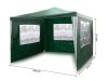 Kerti pavilon 3 fal 3 x 3 m zöld Plonos