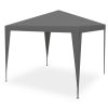 Kerti pavilon 4 fal 3 x 3 m szürke Plonos