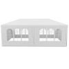 Kerti pavilon 6 fal 3 x 6 m fehér Plonos