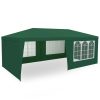 Kerti pavilon 6 fal 3 x 6m zöld Plonos