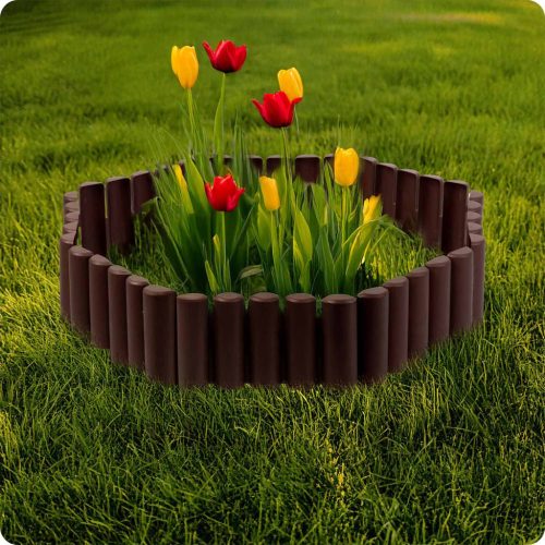 Plonos kerti szegély 220 cm PL-961 barna