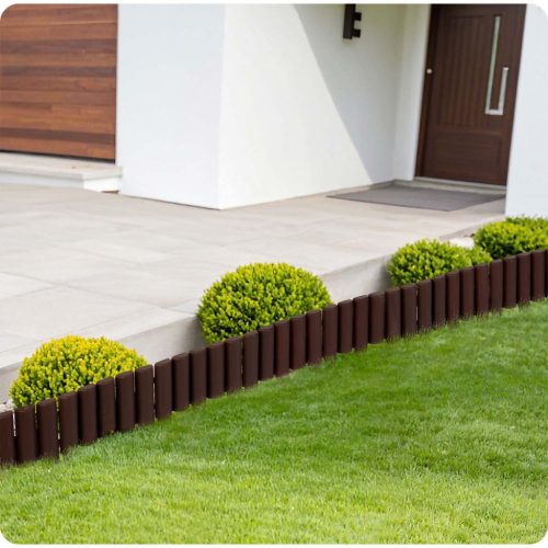 Plonos kerti szegély 220 cm PL-961 barna