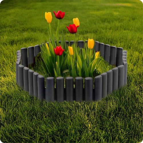 Plonos kerti szegély 220 cm PL-961 szürke