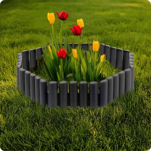 Plonos kerti szegély 220 cm PL-961 szürke