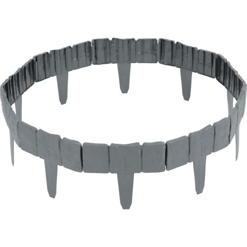 Plonos kerti szegély 250 cm PL-962 szürke