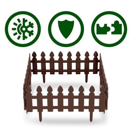 Plonos kerti szegély 240 cm PL-963 barna