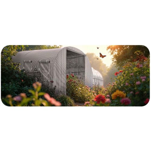 Kerti alagút 2 x 4,5 m (9 m2) fehér Plonos