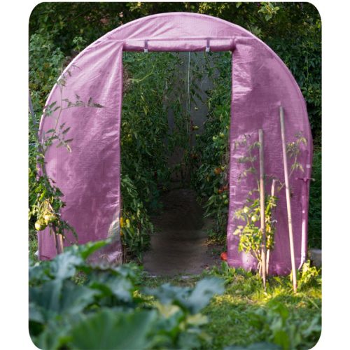 Kerti alagút 2,5 x 4 m (10 m2) rózsaszín Plonos