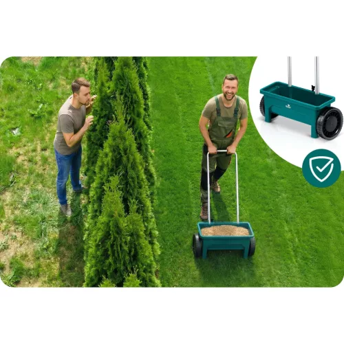 Fűmagvetőgép, műtrágyaszóró, kézi, 12l, Plonos PL-980