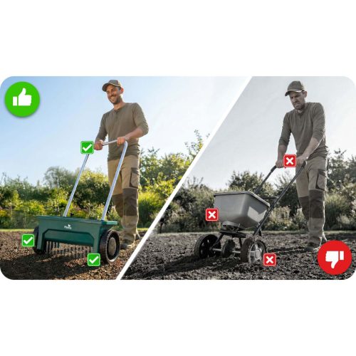 Fűmagvetőgép, műtrágyaszóró, kézi, 12l, Plonos PL-980