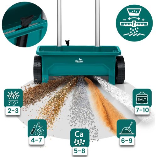 Fűmagvetőgép, műtrágyaszóró, kézi, 12l, Plonos PL-980