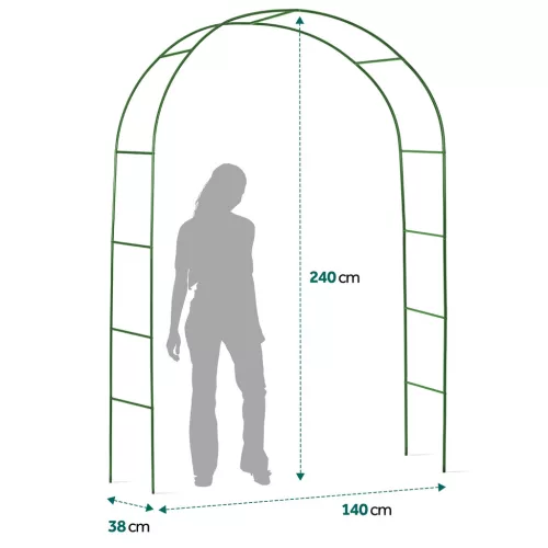 Kerti pergola ív 240 cm Plonos PL-990