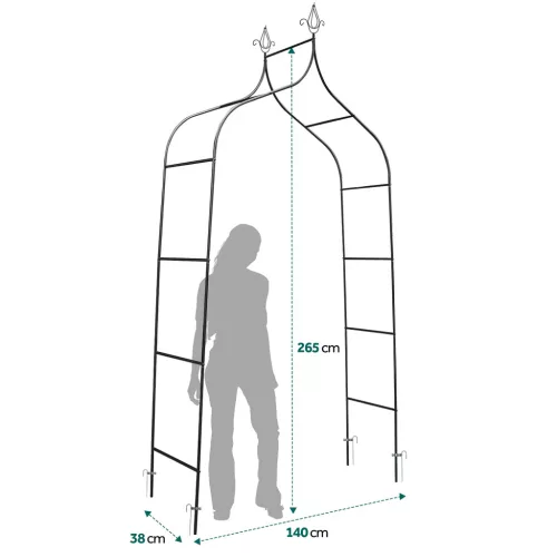 Kerti pergola ív 265 cm Plonos PL-991
